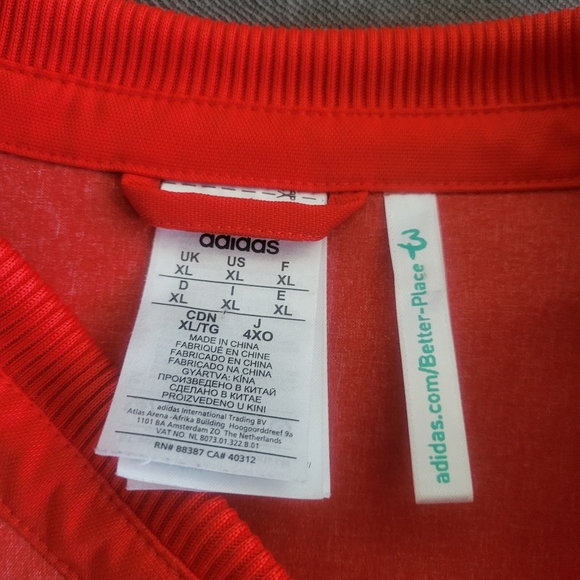 Adidas Jacket Mens XLarge FC Bayern Munchen Anthem Red AC6727 - Picture 4 of 5